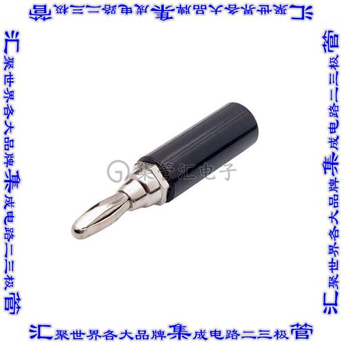 BC030B 接插件连接器CONN BANANA PLUG SOLDER BLACK