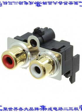 PJRAS2X1S01AUX 接插件连接器CONN RCA JACK MONO 3.2MM R/A