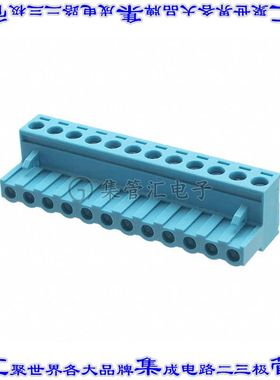 TBP01P1-508-12BE 端子块连接器12POS插头母插口5.08mm蓝色自由悬