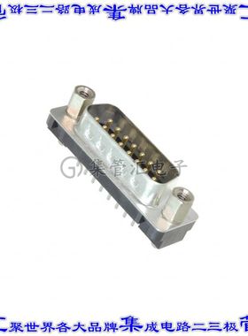 L717TSAH15POL2RM8 连接器15POS插头公引脚2排D-Sub通孔