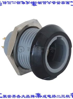 PLB4G020004 圆形连接器4POS插座母插口焊杯镀金面板安装