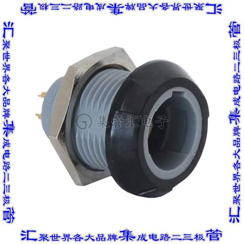 PLB4G020007 圆形连接器7POS插座母插口焊杯镀金面板安装