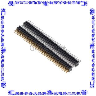 连接器70POS针座间隔柱2排1.27mm通孔镀金 319 100