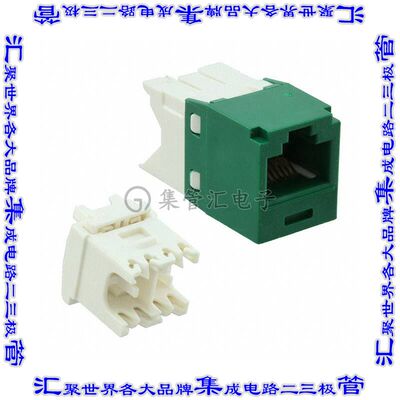 CJ688TGGR 接插件连接器CATEGORY 6, RJ45, 8-POSITION, 8-