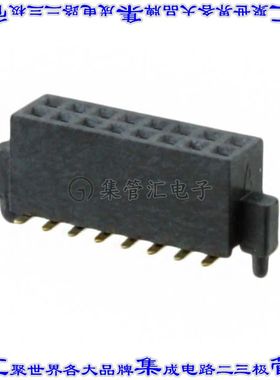 M50-4300845 针座连接器16POS插座2排1.27mm母形插口表贴SMD镀金