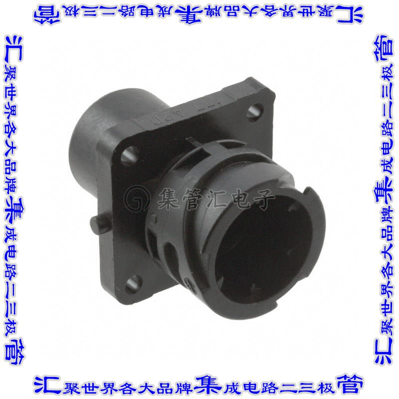 APD-1AP6 圆形连接器6POS插座外壳用于公插针黑色面板安装