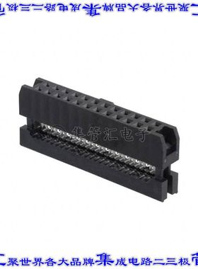 AWP2-24-7240 矩形连接器24POS插口2排2mm母插口黑色IDC镀金自由