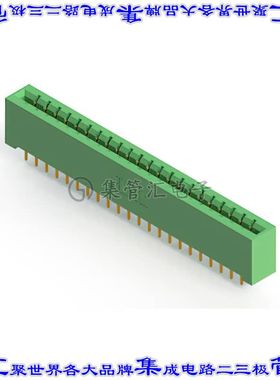 333-044-521-201 卡边缘连接器44POS母头2排3.96mm绿色镀金
