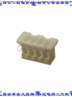 125CH-B-04 矩形连接器外壳4POS插座1.25mm母形插口白色自由悬挂