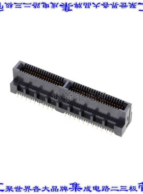 MEC8-140-02-S-VP 卡边缘连接器20POS母头2排0.8mm黑色镀金