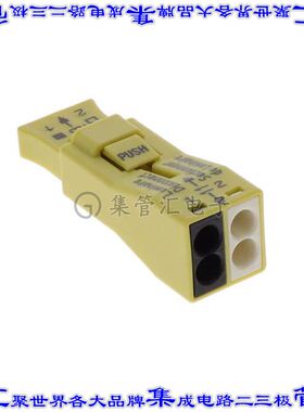 873-902/PW25-200 接插件连接器PUSHWIRE SPLICE 2POS YELLOW 200