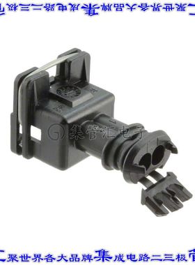 282762-1 矩形连接器外壳2POS插座5mm母形插口黑色自由悬挂