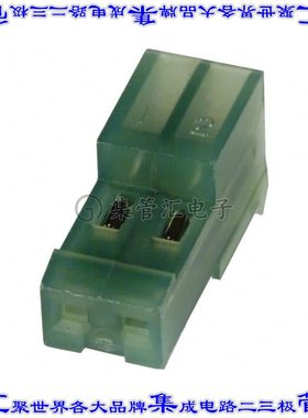 3-641656-2 矩形连接器2POS插座2.54mm母插口绿色IDC锡自由悬挂直
