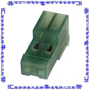 3-641537-2 矩形连接器2POS插座2.54mm母插口绿色IDC锡自由悬挂直