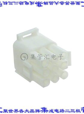 794741-1 矩形连接器外壳9POS插头3排6.35mm公形引脚天然色自由悬