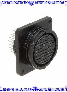 796329-4 圆形连接器57POS插座母插口焊接镀金面板安装通孔