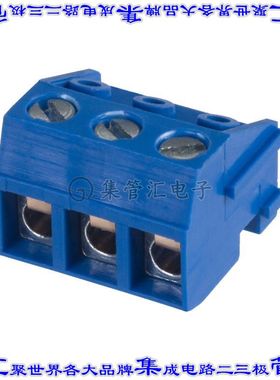 OSTTH030160 端子块连接器3POS无罩接头的插头5mm蓝色自由悬挂
