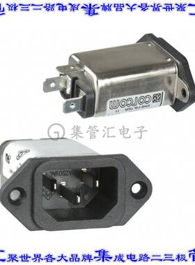 6EEA1 电源接入连接器3POS插座公型片状插脚IEC320-C14面板安装法