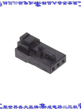 1511000003 矩形连接器外壳3POS插座2mm母形插口黑色自由悬挂