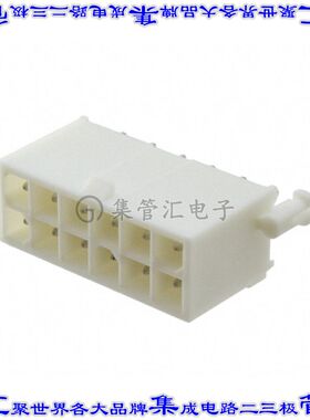 770621-1 针座连接器12POS接头2排4.14mm公形插针通孔直针锡