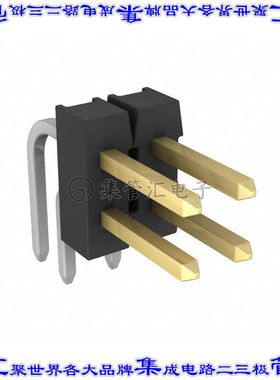 9-146309-0-02 针座连接器4POS分离式2排2.54mm公形插针通孔直角