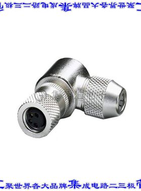 1436482 圆形连接器4POS插座母插口焊杯镀金自由悬挂直角