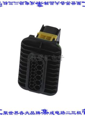 1-1564532-1 矩形连接器外壳15POS插头2排公形引脚黑色面板安装