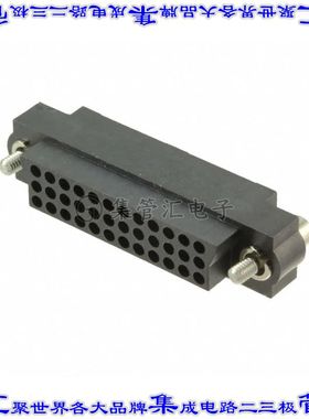 M83-LFD1F2N36-0000-000 矩形连接器36POS插座3排2mm母插口黑色压