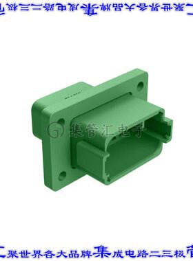 AT04-12PC-L012 矩形连接器外壳12POS插座2排公形引脚绿色面板安