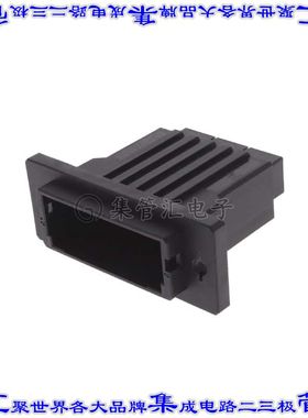 1-1747821-3 矩形连接器外壳3POS插座10.16mm母形插口黑色面板安