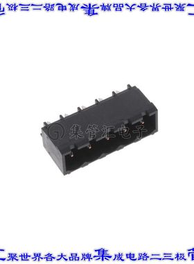2342084-5 端子块连接器5POS接头公引脚带罩5.08mm黑色垂直通孔