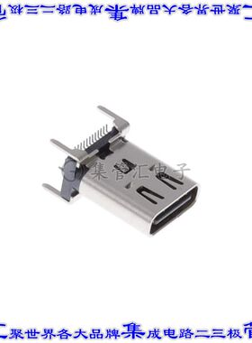 12401951E412A 连接器USB TYPE-C插座24POS USB 3.0表面安装通孔