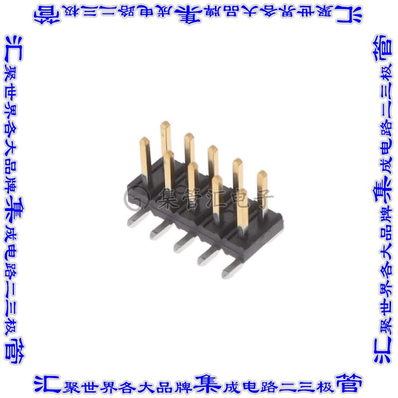 57202-F52-05ALF 针座连接器10POS接头2排2mm公形插针表贴SMD镀金