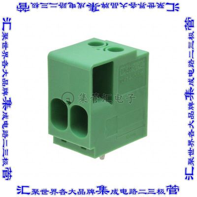 1017514 线对板连接器2POS接线端子6.35mm通孔水平带板