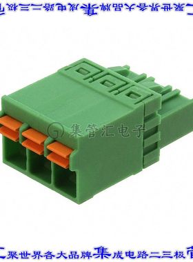 1754571 端子块连接器3POS插头母插口5.08mm绿色自由悬挂