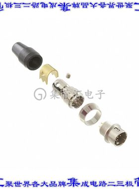 SD-PNN05-MMLAL-SX0-000 圆形连接器5POS插头公引脚焊杯镀金自由