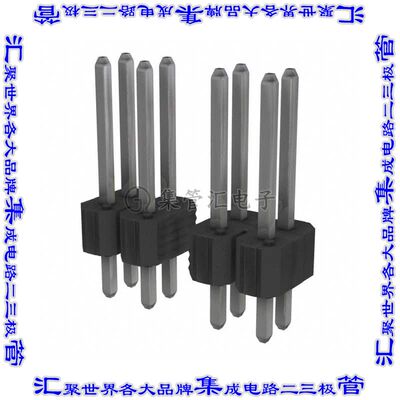 68691-416 针座连接器16POS接头2排2.54mm公形插针通孔直针锡