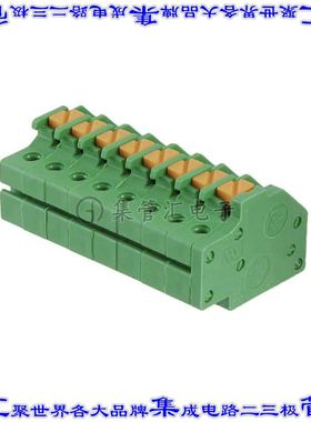 1986716-8 端子块连接器8POS无罩接头的插头3.5mm绿色自由悬挂