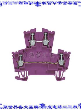 1068020000 端子块连接器4POS馈通式2排5.1mm紫色12-22AWG