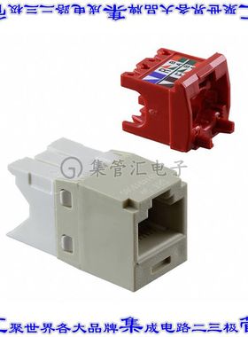 CJ5E88TGEI 接插件连接器CATEGORY 5E, RJ45, 8-POSITION, 8