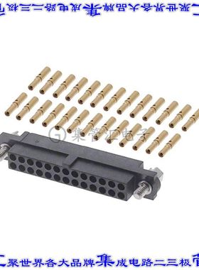 M80-4602605 矩形连接器26POS插座2排2mm母插口黑色压接镀金自由
