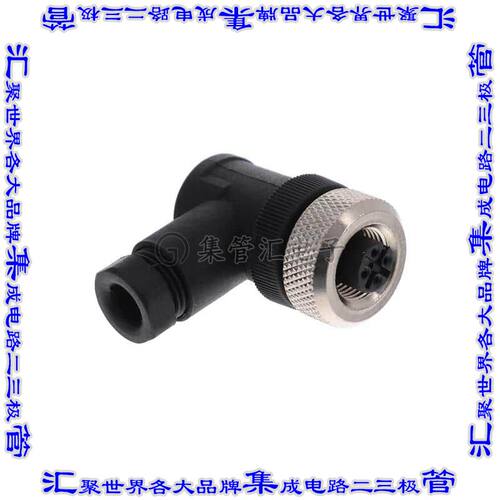 CNF12-R4SP0-BP7 圆形连接器4POS插头母插口螺钉镀金自由悬挂直角