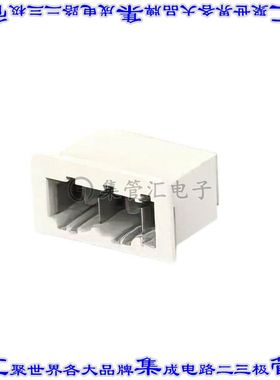 2305987-2 针座连接器4POS接头公形插针通孔直角锡