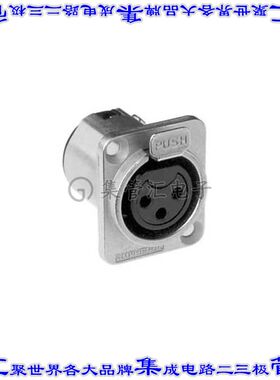 AC3FDZ 圆形连接器3POS插头母插口焊杯银面板安装