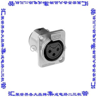 AC3FDZ 圆形连接器3POS插头母插口焊杯银面板安装