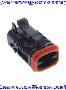 IT06-4S-006 矩形连接器外壳4POS插头2排母形插口黑色自由悬挂