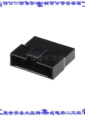 DF60A-4EP-10.16C 矩形连接器外壳4POS插头10.16mm黑色自由悬挂