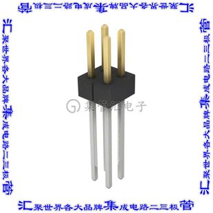 PBC02DAEN 2排2.54mm公形插针通孔直针镀金 针座连接器4POS分离式