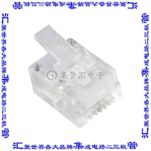 TM3P-62P 接插件连接器CONN MOD PLUG 6P2C UNSHIELDED