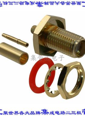 132284 同轴连接器SMA插孔母形插口焊接50欧姆面板安装